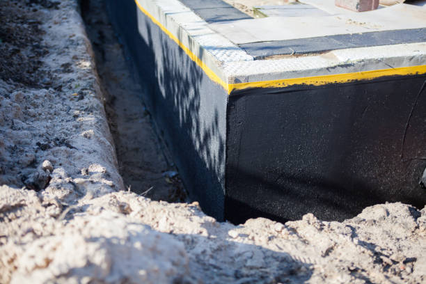 Residential Exterior Waterproofing installation at a Tekonsha, MI home by SJ Waterproofing Pros